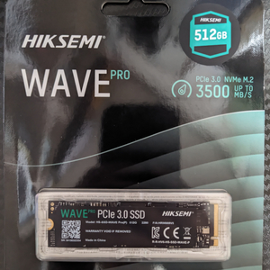 Hiksemi Wave pro Ssd 512gb 미개봉