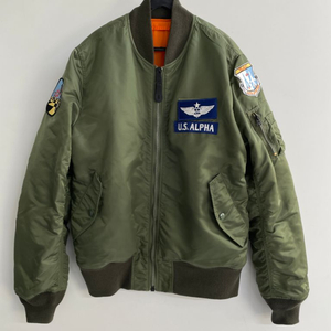 알파 인더스트리 리버시블 MA-1 항공점퍼 카키