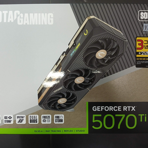 [새제품]ZOTAC RTX 5070 Ti SOLID