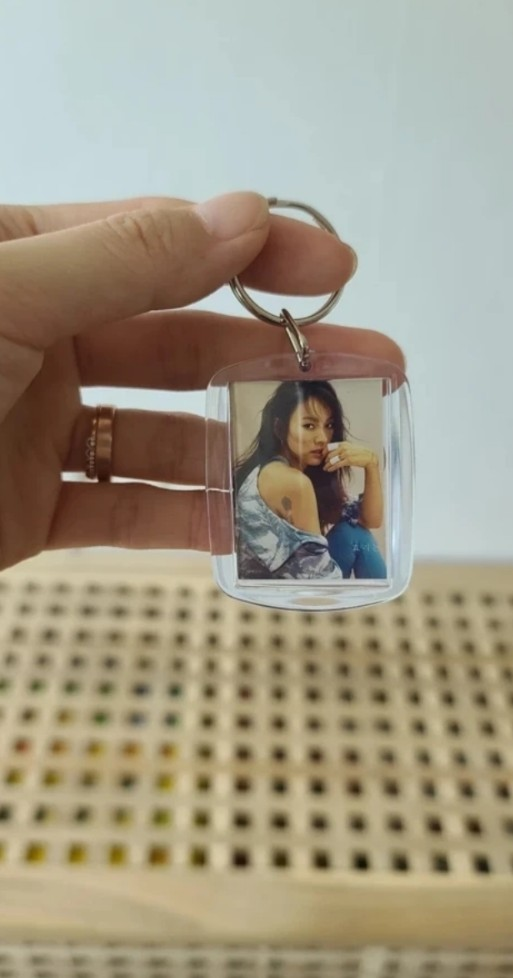반명함 사진 아크릴 열쇠고리 키링