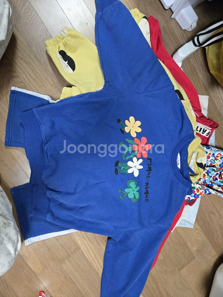 리미떼두두 블루플라워상하셋업L--0