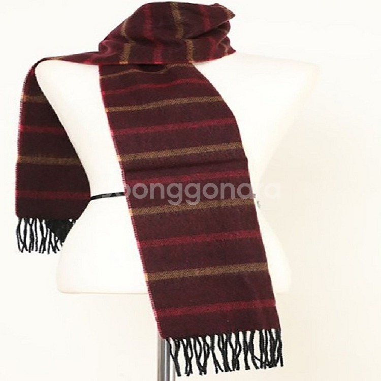 버버리머플러 다크레드 울 90%MERINOWOOL새상품--2
