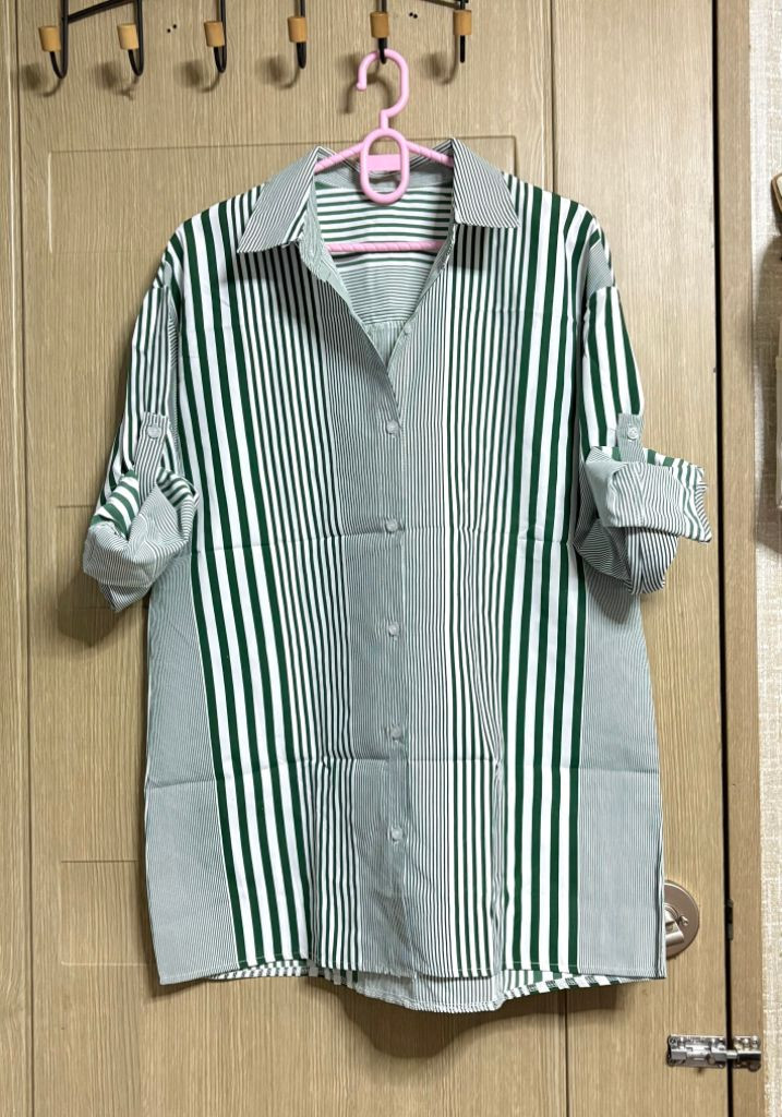 세로줄 셔츠남방 이미지