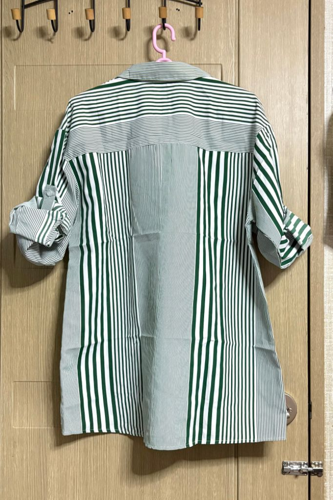 세로줄 셔츠남방 이미지