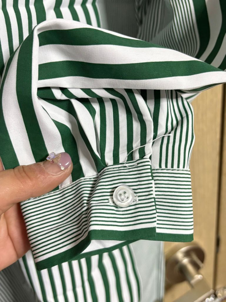 세로줄 셔츠남방 이미지