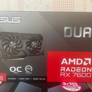 ASUS DUAL RX 7600 O8G OC 미개봉