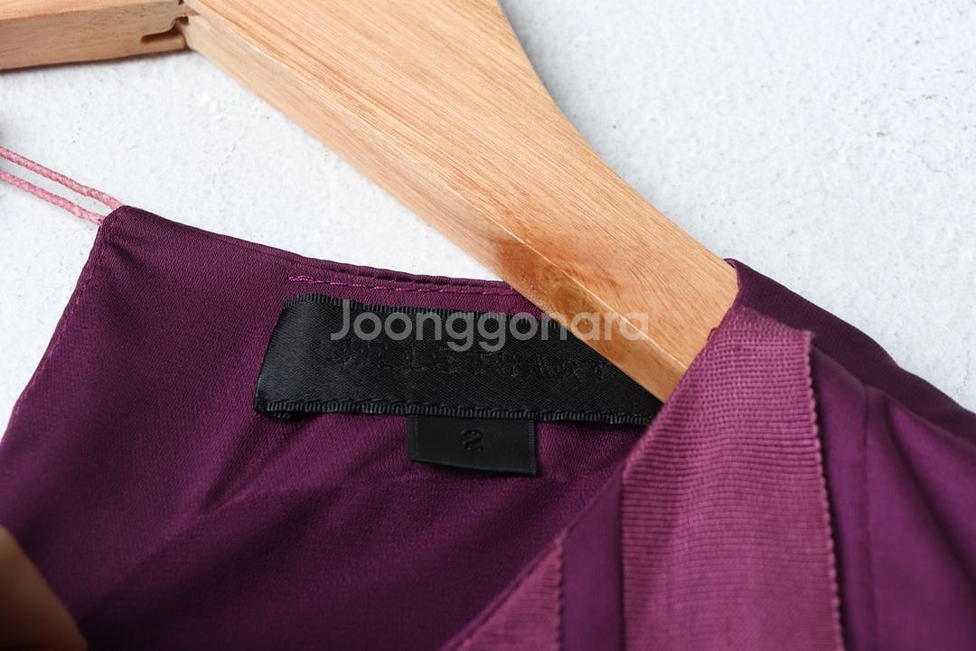 W(S) 질스튜어트 드레스 원피스 퍼플 반팔 한정판--4