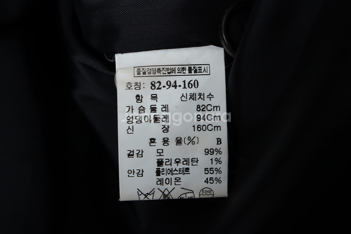 W(S) 타임 드레스 원피스 블랙 울 한정판--5