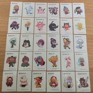 <전종>쿠키런 띠부씰 2탄 +씰북 1개