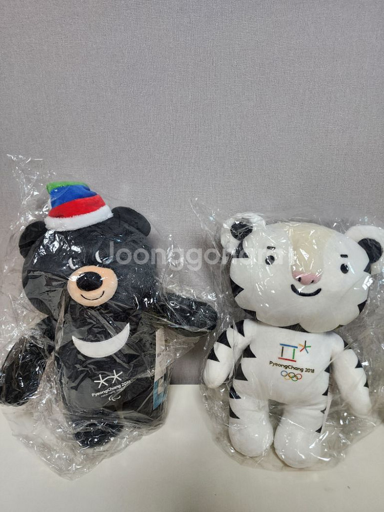 평창올림픽 수호랑 반다비 인형(30cm) 세트--1