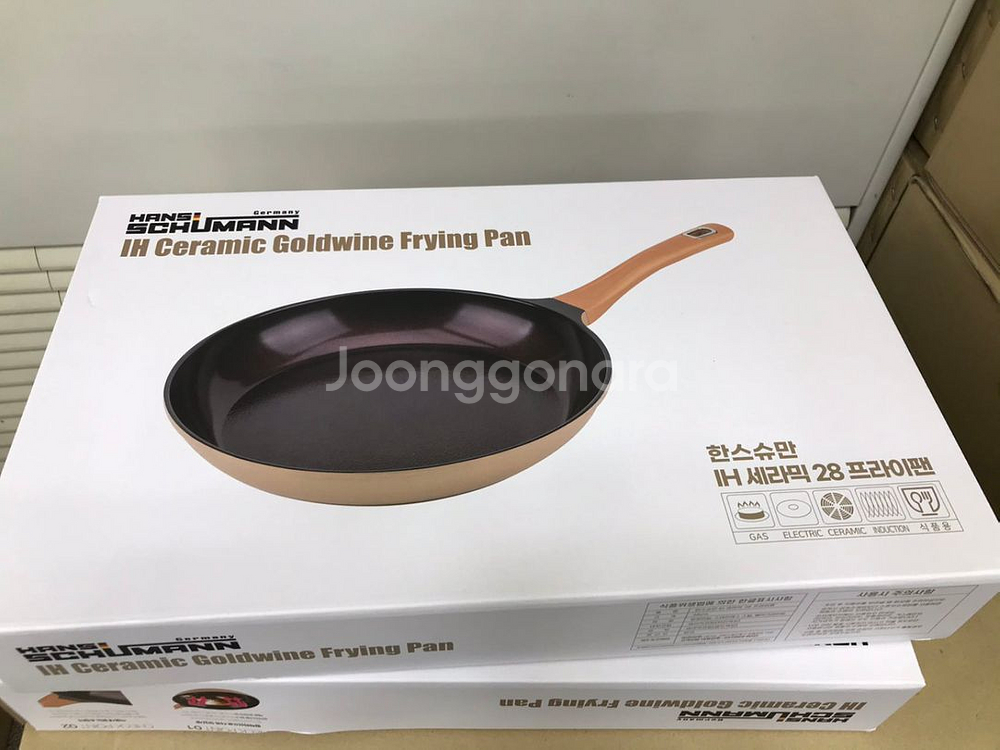 한스슈만 세라믹 프라이팬, 궁중팬 3종세트 새상품--7