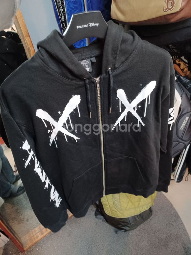 hfdd 프린팅 후드집업 xl--6