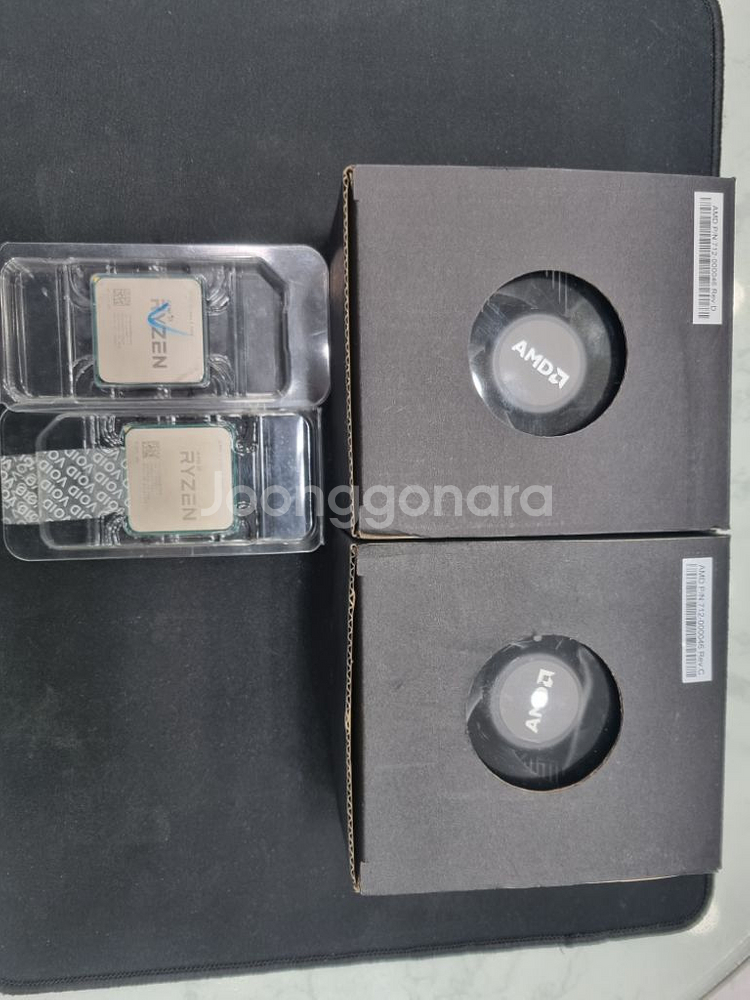 cpu 라이젠 1600 택포 2개--0