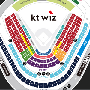 3/23 Kt 위즈 한화이글스 중앙지정석 223구역