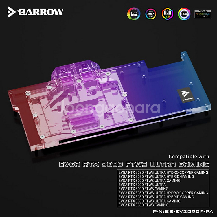 워터블록 EVGA RTX 3080 3090 ftw3--3