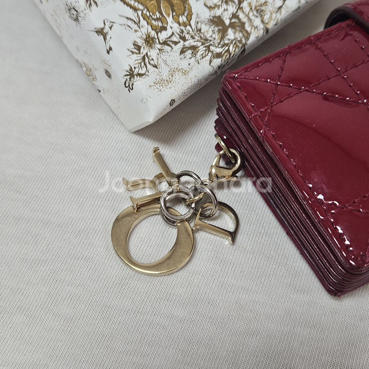 디올 카드지갑 자스민 레드 풀박스 신세계강남 구매!--8