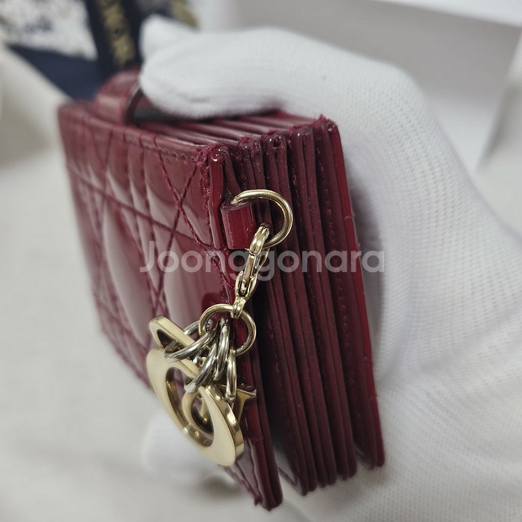 디올 카드지갑 자스민 레드 풀박스 신세계강남 구매!--6