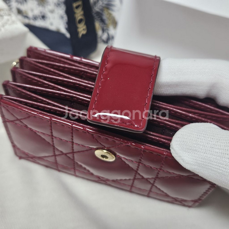 디올 카드지갑 자스민 레드 풀박스 신세계강남 구매!--1