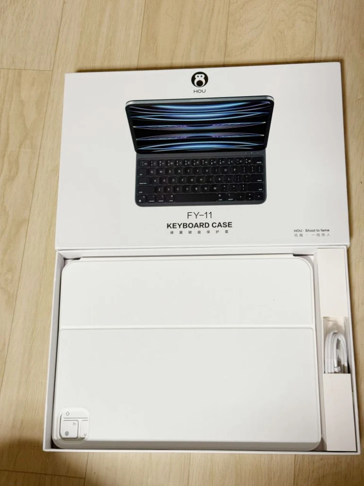 hou아이패드 키보드 블루투스 11인치 블랙 화이트 미 이미지