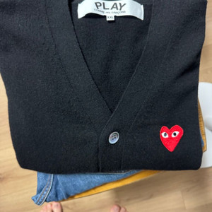 꼼데가르송 가디건 블랙 2XL