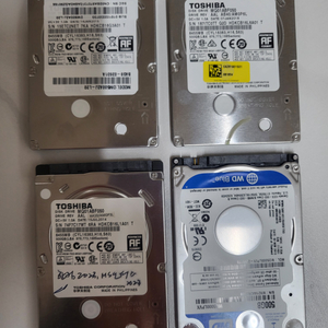 2.5인치HDD 500GB 4개 판매합니다