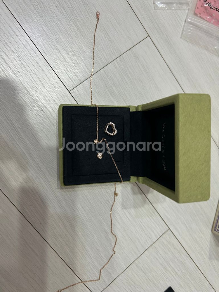 폴리폴리 10k 로즈골드 목걸이--9