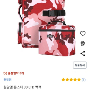 원알엠 몬스터 카모 백팩