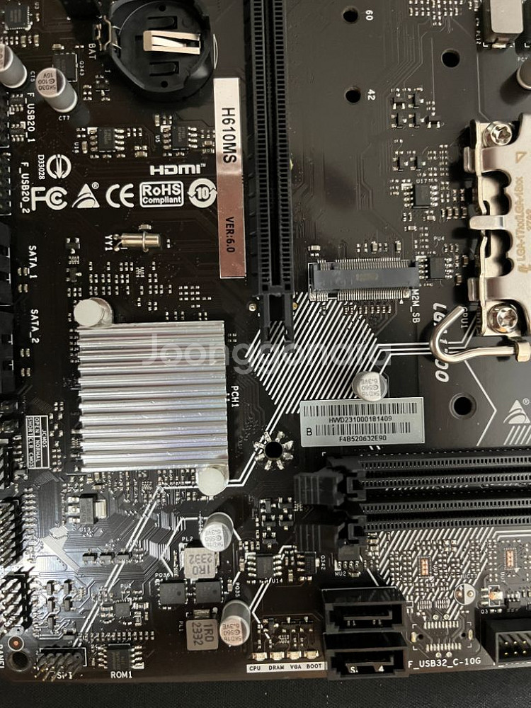 BIOSTAR H610MS 메인보드--1