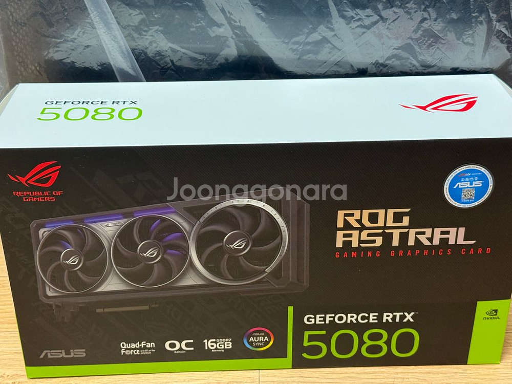 RTX5080 아스트랄 미개봉 새제품 팝니다.--0