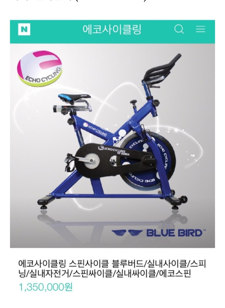 에코 사이클링 스피닝 실내자전거 이미지