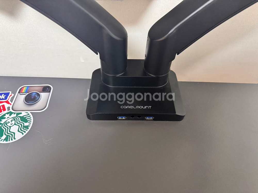 카멜마운트 듀얼 모니터암--1