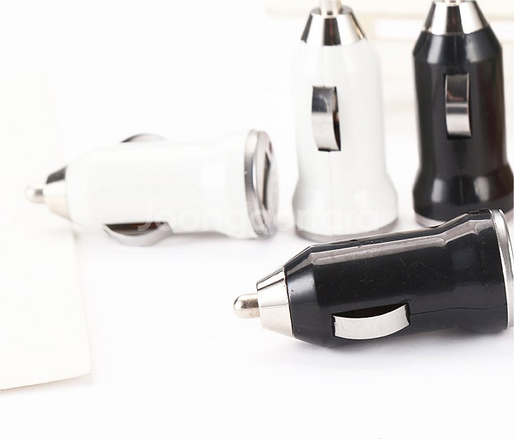 새 흰색 차량용 시거잭 USB 충전기 초고속 미니 멀티--2