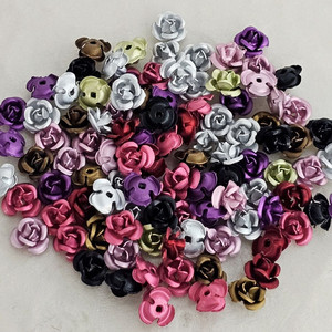 금속 미니장미 8색 100개 일괄