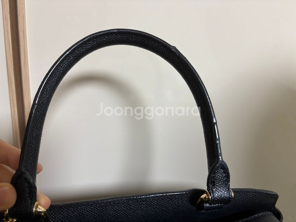 코치 정품 블랙 가방 크로스백 토트백 검정--6
