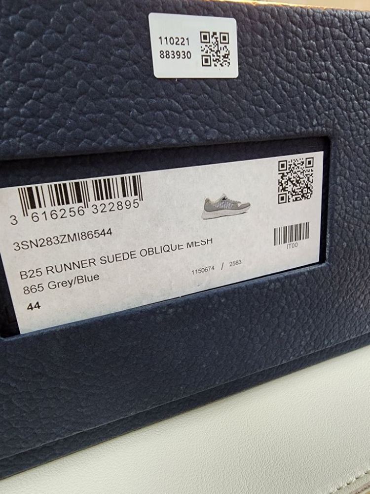 디올 Dior B25 러너 스니커즈_새제품_290mm--9