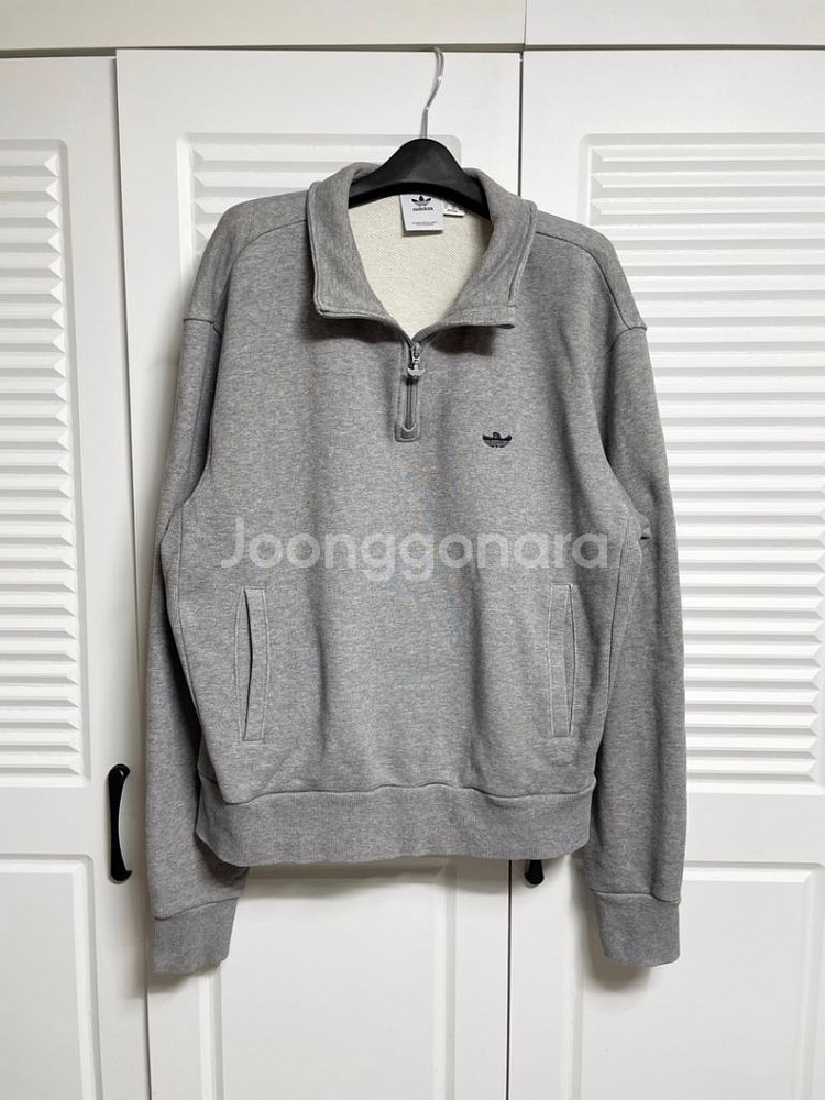 아디다스 반집업 티셔츠--2