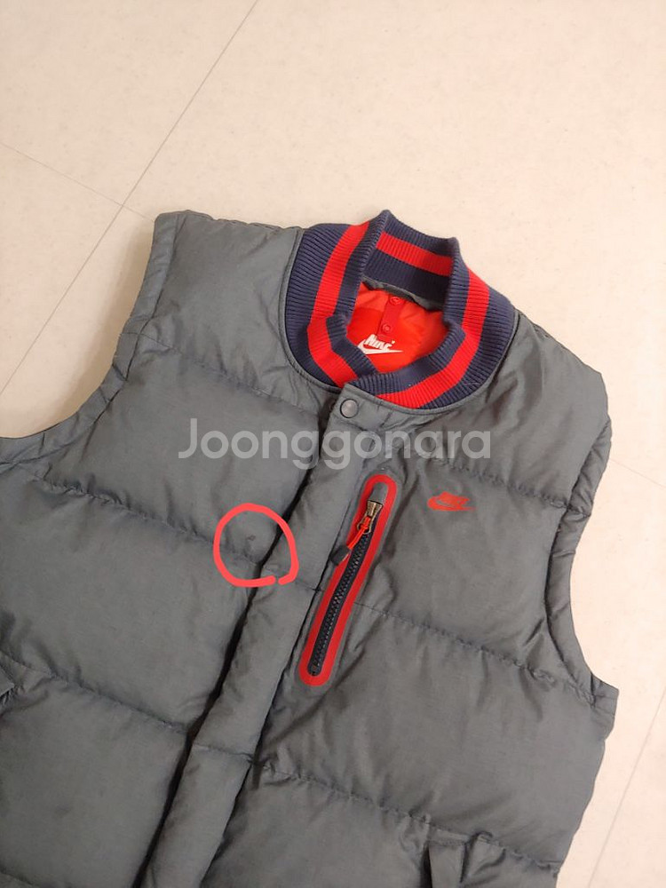 나이키 구스 패딩 조끼--3