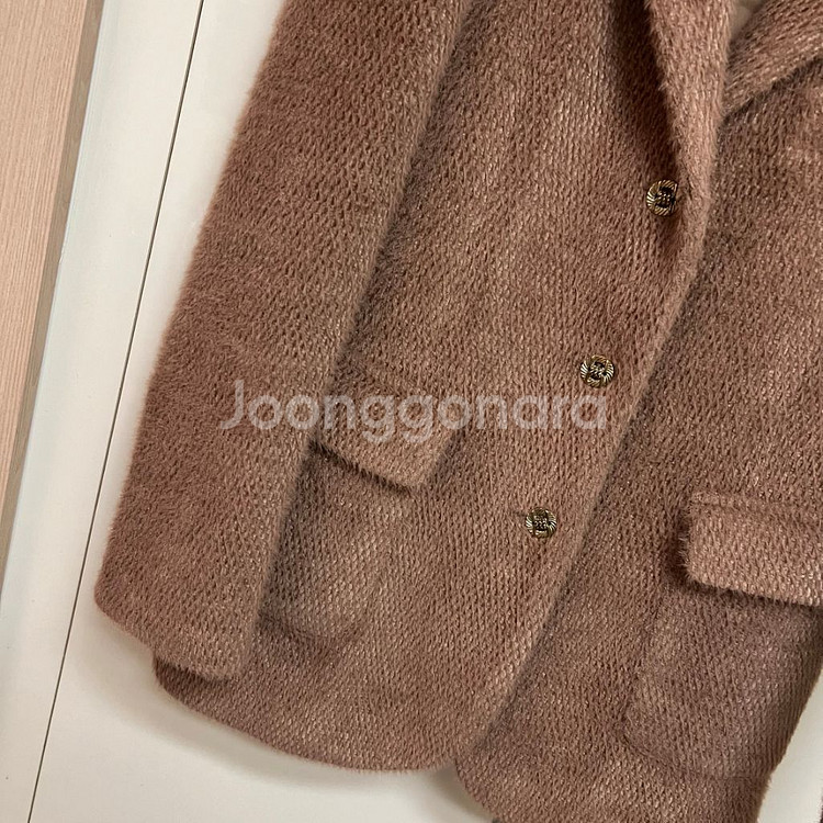 줄로그 뉴모엔 퀼팅 털자켓 누빔 숏코트 보송 퍼 금장--5
