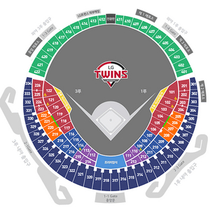 3월 22일 잠실야구장 LG 롯데 3루 1층 블루석