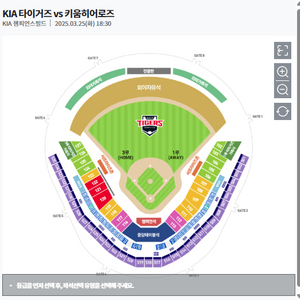 3월 25일(화) 기아타이거즈 vs 키움히어로즈 챔피언