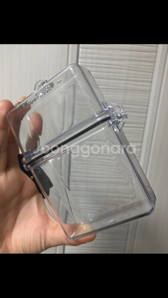 포카케이스 방수 아크릴 목걸이 투명 보관함 수납함--1