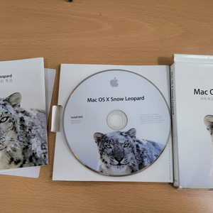 Mac OS X 스노우 레오파드 설치 CD