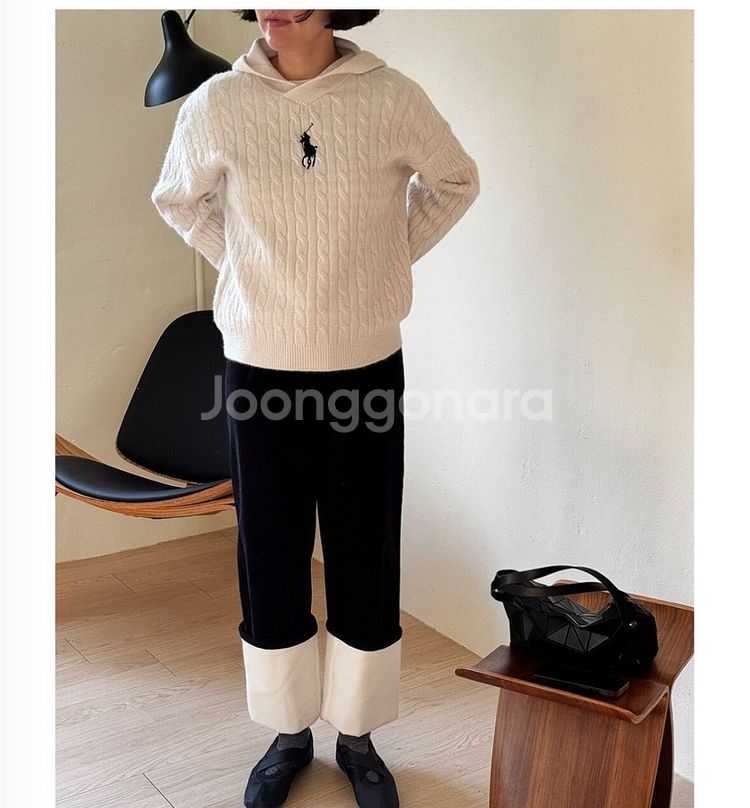 폴로 후드니트 새것--1