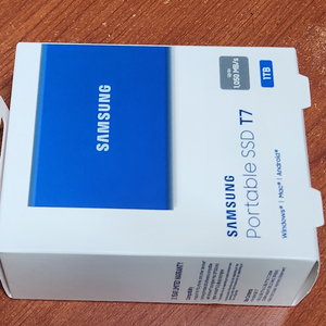 삼성 SSD T7 1TB 파우치 포함 11만원