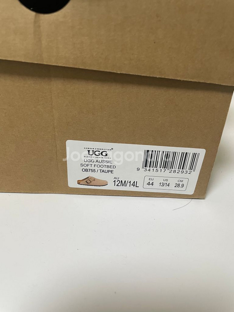 오즈웨어 보스턴 어그 슬리퍼 토프 ugg 44 285--6