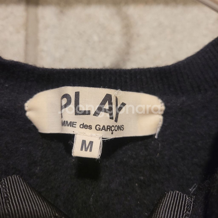 꼼데가르송 레드하트 울 가디건 M--4