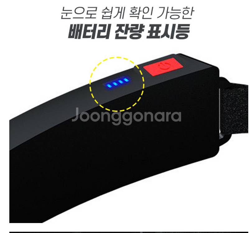 새상품 등산 야간캠핑 헤드랜턴--5