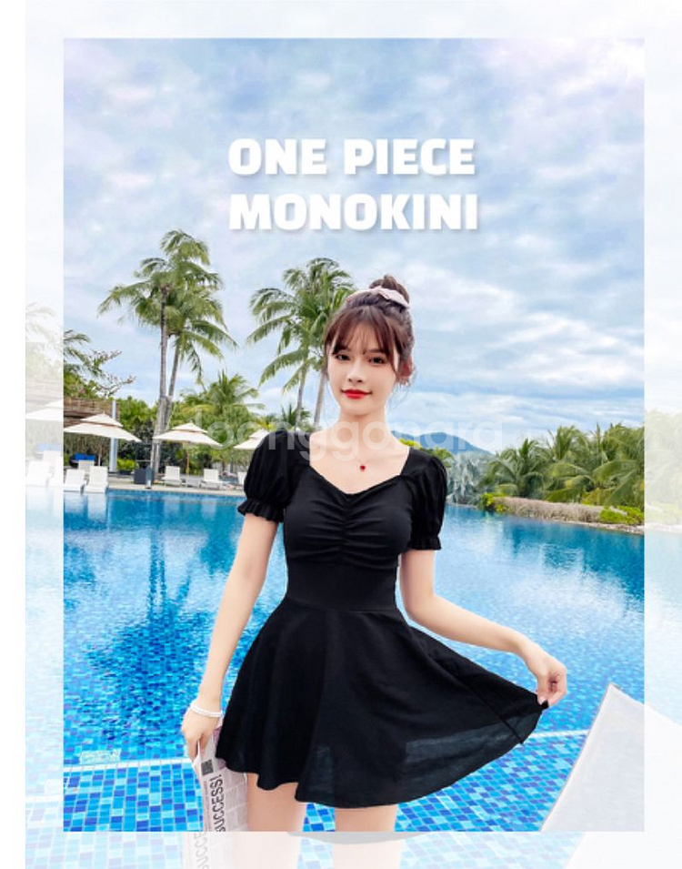 새상품 체형커버 원피스모노키니 원피스 수영복 셔링--1