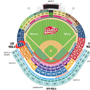 3/23 ssg 랜더스 vs 두산 베어스 3루 내야필드