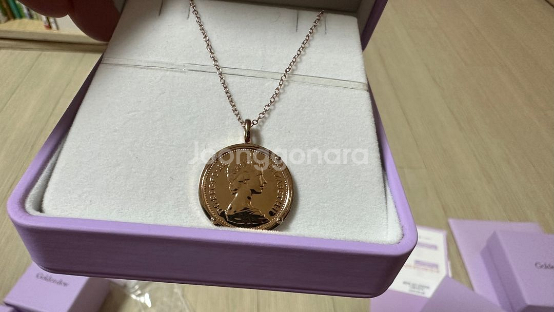 골든듀 35주년 헤리티지 팝업 코인목걸이(실버)--1